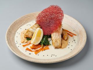 Sturion la plansa,piure si sos de prosecco 450 gr