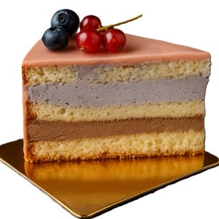 Felie tort Mousse ciocolata&afine fara zahar