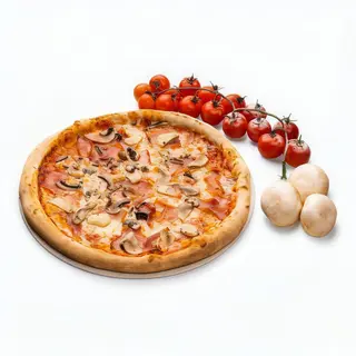 Pizza clasica Prosciutto e funghi Ø 25cm