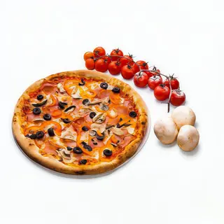 Pizza clasica Capriciosa Ø 32cm
