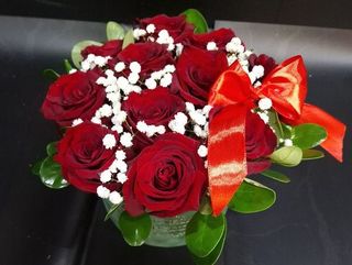 Aranjament 21 Trandafiri Rosii