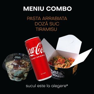 COMBO ARRABBIATA+TIRAMISU+SUC