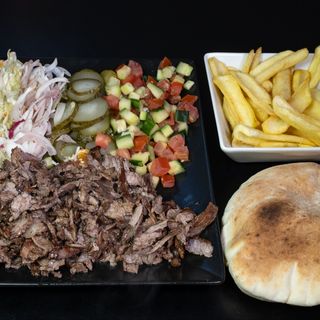 Beef Shaorma in plate