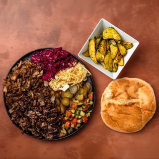 Beef Shaorma in plate