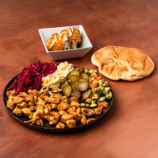 Chicken breast in plate