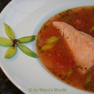 Zuppa di salmone