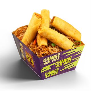 Noodles cu Pachetele de primavara