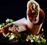 Burrito cu pui si brânză de capra