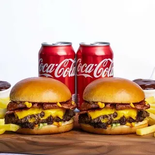 2X SMASH BACON, X2 CARTOFI PRĂJIȚI, X2 SOS , X2 COLA