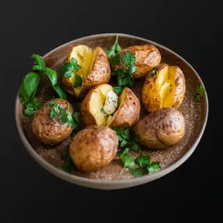 Cartofi copți la cuptor cu unt aromatizat 180g