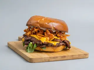 Double truffle smash burger 