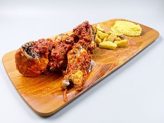 Pui in saramura cu mămăliguța