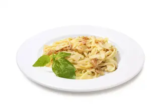 Spaghetti cu Porcini si bacon