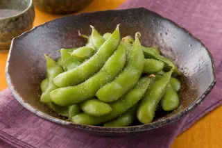 Edamame cu usturoi si soia