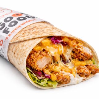 Cheddar-shaorma la lipie mare crispy pui