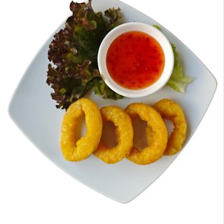 Calamar prajit + sos dulce