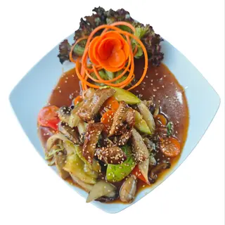 Porc la wok picant