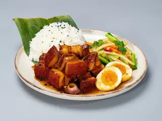 Porc cu orez si ou
