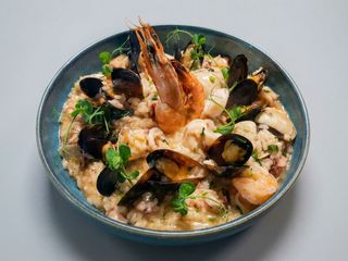 Risotto con frutti di mare