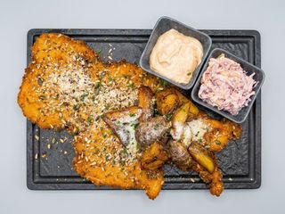 Piept de curcan in crusta de panko