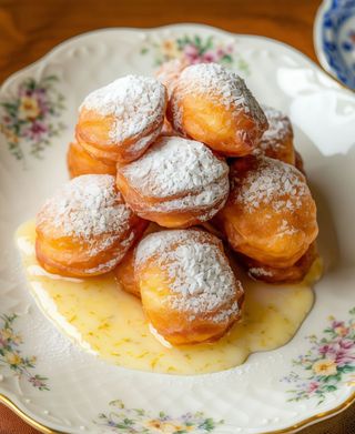 Papanași cu vanilie