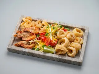 Fructe de mare prajite