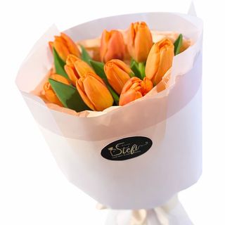 Buchet 9 Lalele Portocalii