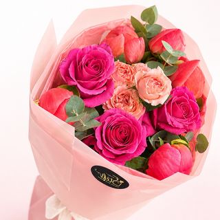 Buchet bujori coral