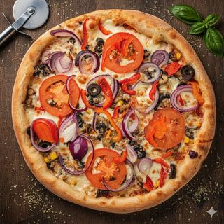 Pizza Veggie Colorata