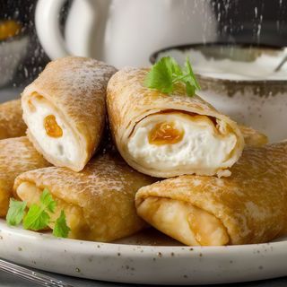 Clătite cu brânză la cuptor