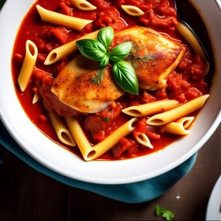 Penne con pollo