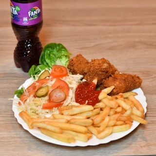 Meniu crispy piept de pui - 8buc