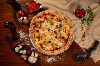 Pizza Pollo e Funghi Maxi Ø 40cm