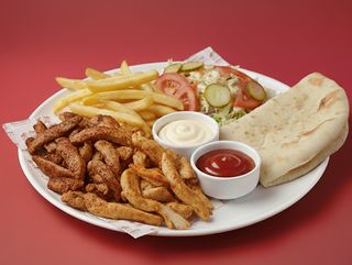 Mixed Shawarma Plate – Chicken & Beef (450g)