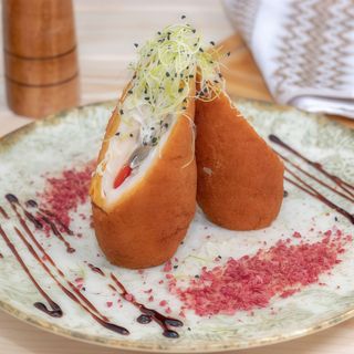 Piept de pui umplut cu ciuperci, cascaval si ardei