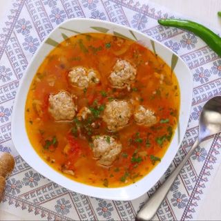 Ciorba de perisoare de curcan - 3 portii