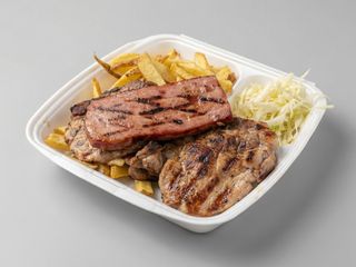 Ceafa la Gratar cu Cartofi prajiti/piure