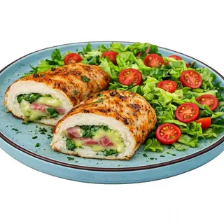 Piept de pui, jambon si pesto