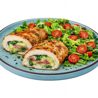 Piept de pui, jambon si pesto