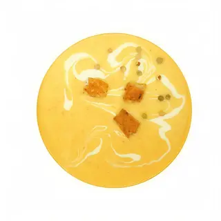Supa crema de pui cu usturoi copt