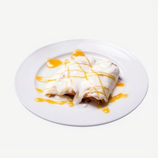 Clătite cu brânză dulce și stafide