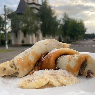 Clatite cu ciocolata si banane