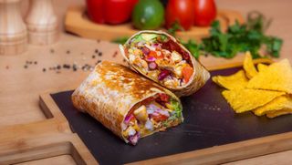 Pulled pork burrito-combo