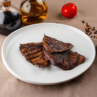 Grilled veal liver