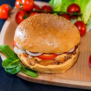 Chesse burger de pui de casa 