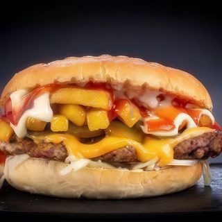 Chesse burger de vita de casa 