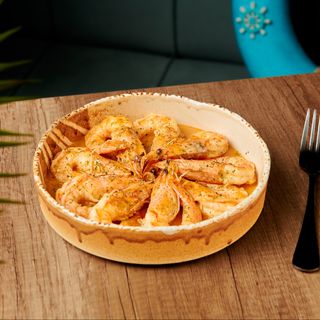 Creveți in sos de unt cu usturoi 