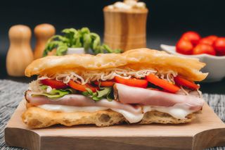 Langos sandwich muschi file