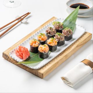 Maki com tartar salmão e atum