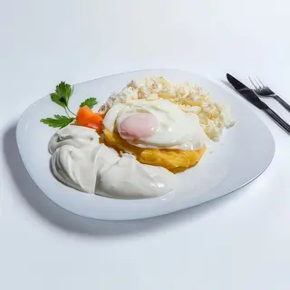 Mamaliga cu branza rasa, smantana si ou ( MBSO) 400g